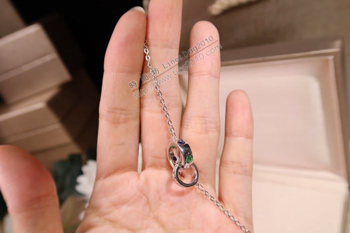 Bvlgari飾品 寶格麗diva系列 高品質925純銀電鍍18k鑲鑽手鏈  zgbq3136